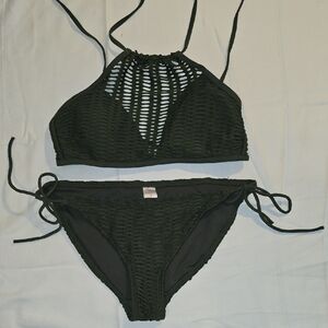 Olive Crochet Bikini Set